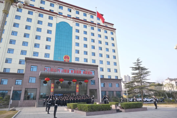 邯郸市检察院举行升国旗仪式