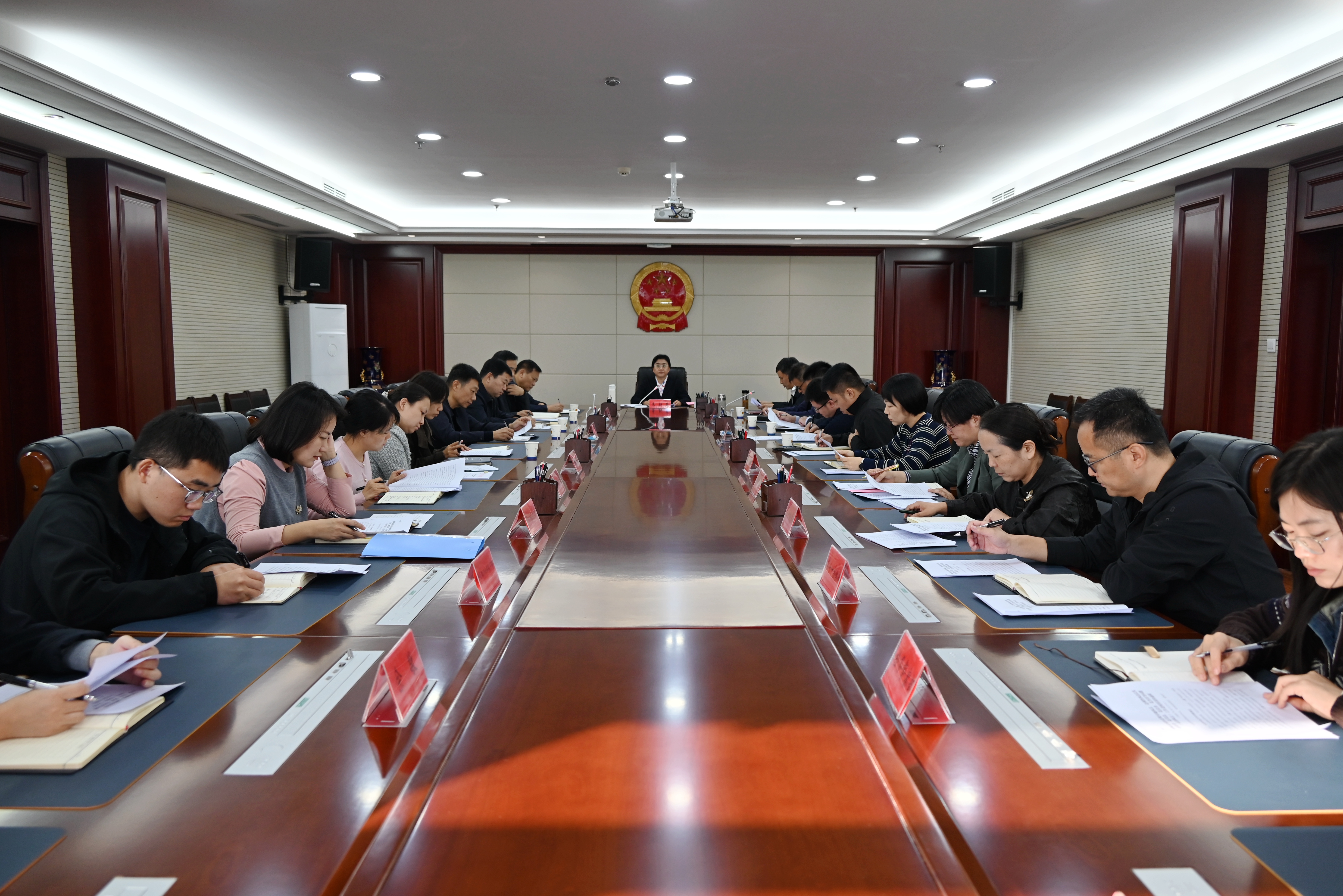 邯郸市纠治违规异地执法、趋利性执法以及乱收费、乱罚款、乱检查、乱查封等问题（司法执法）工作小组第八次会议召开